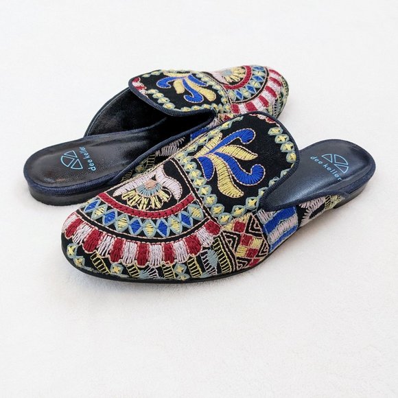 Dee Keller Embroidered Mules - Picture 2 of 10